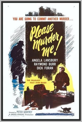 PLEASE MURDER ME - COLORIZED - 1956 - ANGELA LANSBURY - RARE DVD