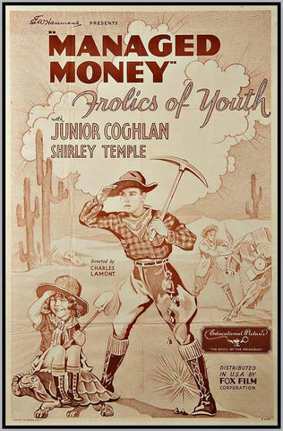 MANAGED MONEY - 1934 - SHIRLEY TEMPLE - RARE MOVIE IN DVD
