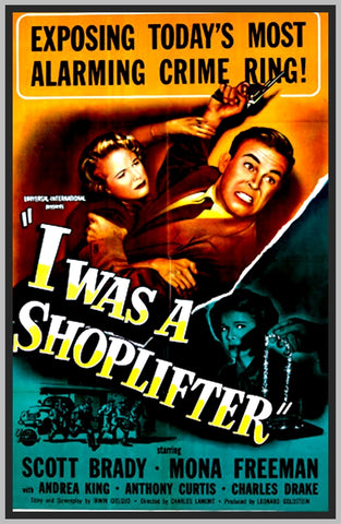 I WAS A SHOPLIFTER - COLORIZED - 1950 - SCOTT BRADY - RARE DVD