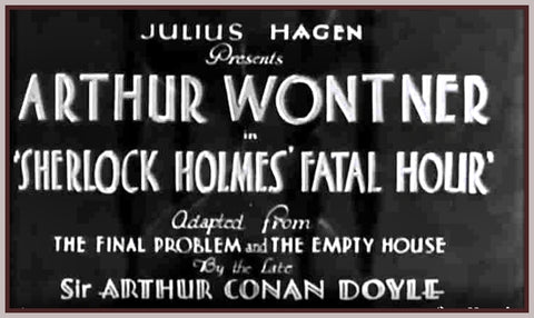 SHERLOCK HOLMES - FATAL HOURS - 1931 - ARTHUR WONTNER - RARE DVD