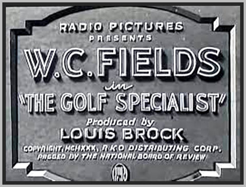 THE GOLF SPECIALIST - 1930 - SHIRLEY GREY - RARE DVD