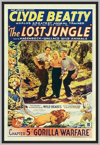 THE LOST JUNGLE - 1934 - CLYDE BEATTY - RARE MOVIE IN DVD