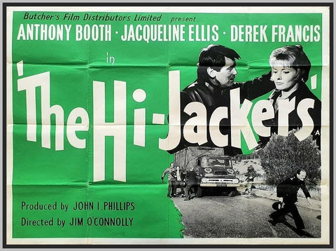 THE HI-JACKERS - COLORIZED - 1963 - ANTHONY BOOTH - RARE DVD