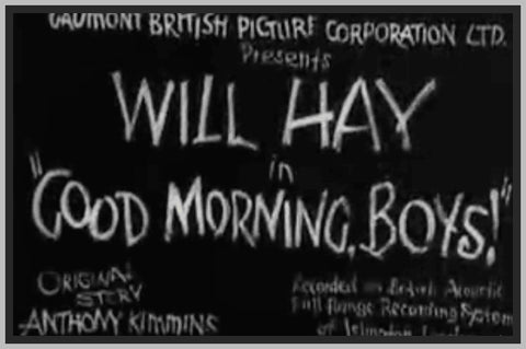 GOOD MORNING BOYS - 1937 - WILL HAY - RARE DVD