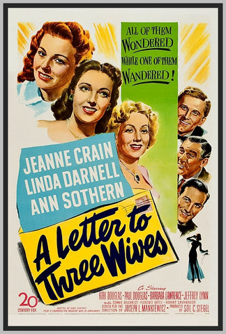 A LETTER TO THREE WIVES - COLORIZED - 1949 - JEANNE CRAIN - RARE DVD