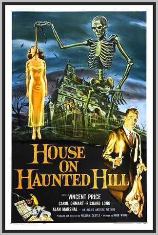 THE HOUSE ON HAUNTED HILL - 1958 - COLORIZED - VINCENT PRICE - RARE DVD