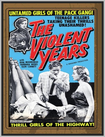 THE VIOLENT YEARS - 1956 - COLORIZED - JEAN MOORHEAD - RARE DVD