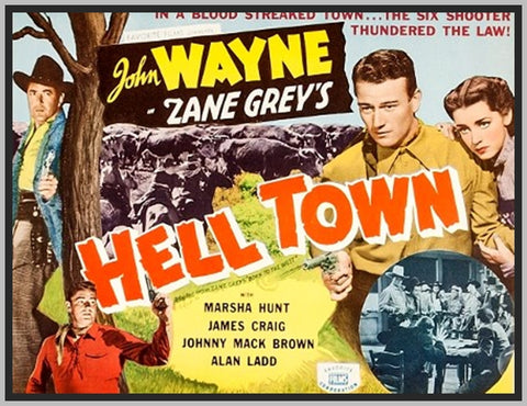 HELL TOWN - 1937 - JOHN WAYNE - RARE DVD
