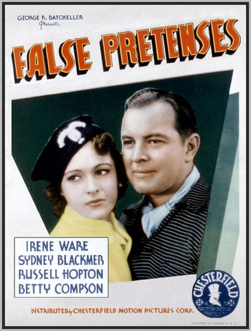 FALSE PRETENSES  - 1935 - IRENE WARE - RARE MOVIE IN DVD