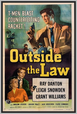 OUTSIDE THE LAW - 1956 - COLORIZED - RAY DANTON - RARE DVD