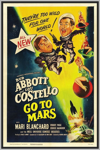 ABBOTT AND COSTELLO GO TO MARS - COLORIZED - 1953 - BUD ABBOTT - RARE DVD