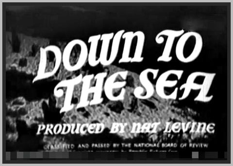 DOWN TO THE SEA - BEN LYON - 1936 - RARE DVD