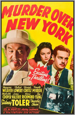 MURDER OVER NEW YORK - CHARLIE CHAN - COLORIZED - 1940 - RARE DVD