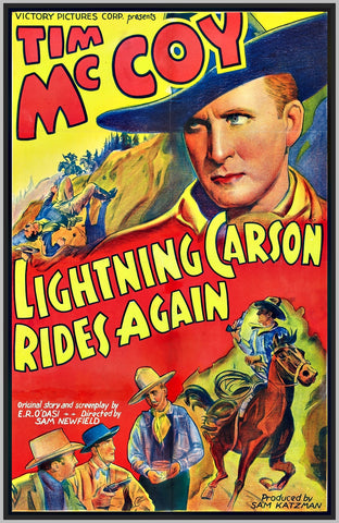 LIGHTNING CARSON RIDES AGAIN - 1938 - TIM MCCOY - RARE DVD
