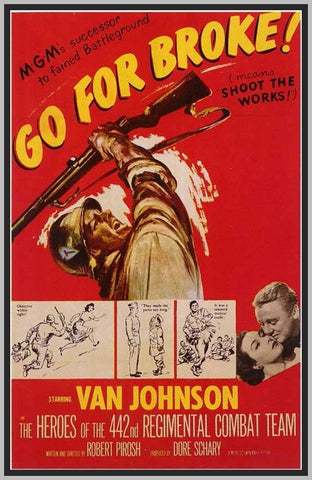 GO FOR BROKE - COLORIZED - 1951 - VAN JOHNSON - RARE DVD