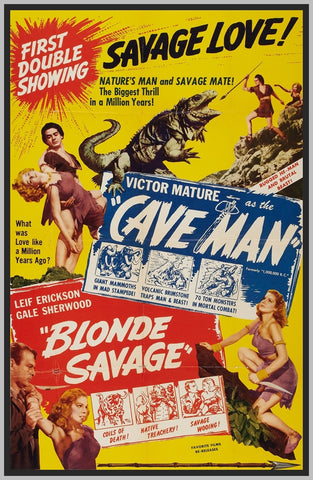 BLONDE SAVAGE - COLORIZED - 1947 - VEDA ANN BORG - RARE DVD