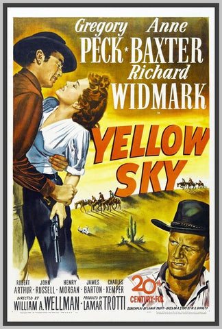 YELLOW SKY' - 1948 - COLORIZED - GREGORY PECK - RARE DVD