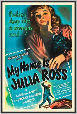 MY NAME IS JULIA ROSS - COLORIZED - 1945 - NINA FOCH - RARE DVD