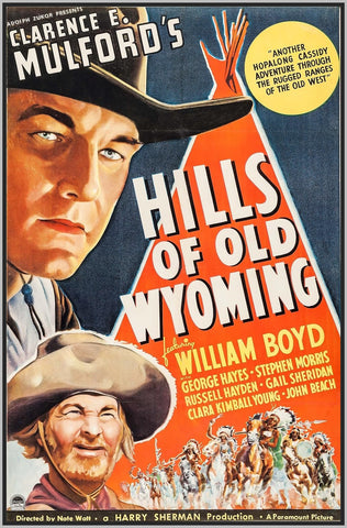 HILLS OF OLD WYOMING - 1937 - WILLIAM BOYD - RARE DVD