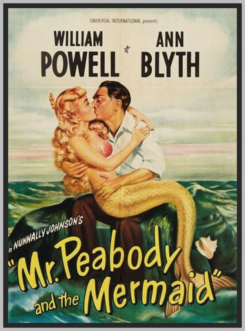 MR. PEABODY AND THE MERMAID - 1948 - WITH WILLIAM POWELL - RARE DVD - COLORIZED