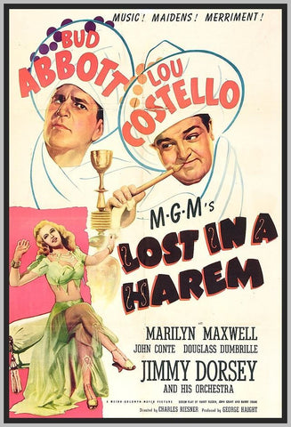 ABBOTT AND COSTELLO LOST IN A HAREM - COLORIZED -1944 - BUD ABBOTT - RARE DVD