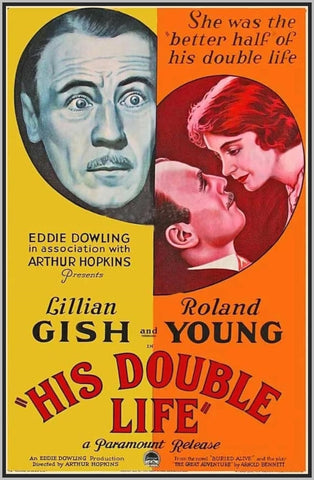 HIS DOUBLE LIFE - 1934 - ROLAND YOUNG - RARE DVD