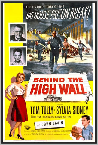 BEHIND THE HIGH WALL - COLORIZED - 1956 - TOM TULLY - RARE DVD