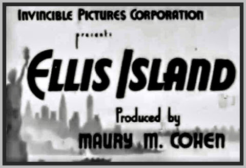 ELLIS ISLAND - 1936 - DONALD COOK - RARE DVD