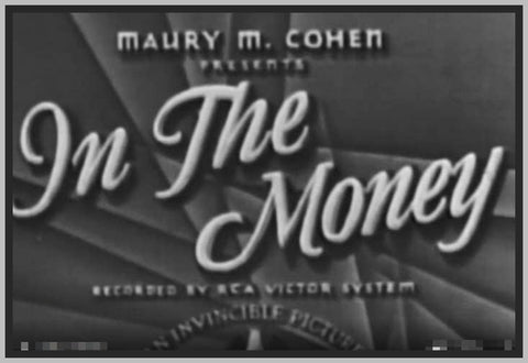 IN THE MONEY - 1933 - RICHARD "SKEETS" GALLAGHER - RARE DVD