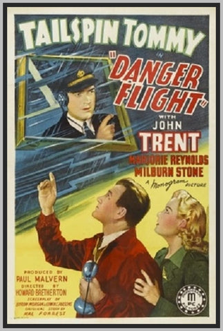 TAILSPIN TOMMY DANGER FLIGHT - 1939 - CLORIZED - JOHN TRENT - RARE DVD