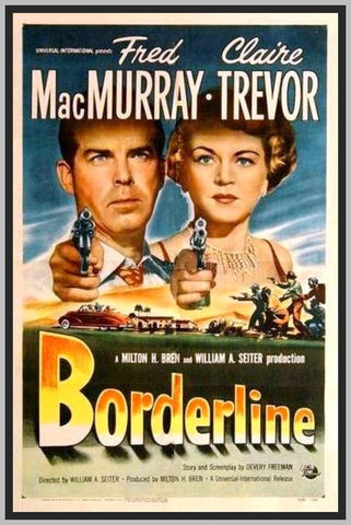 BORDERLINE - 1950 - COLORIZED - FRED MACMURRAY - RARE DVD