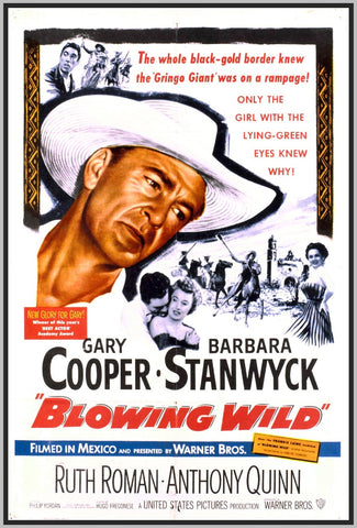 BLOWING WILD - COLORIZED - 1953 - GARY COOPER- RARE DVD