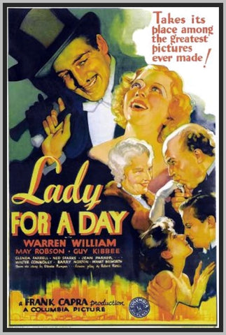 LADY FOR A DAY - COLORIZED - 1933 - MAY ROBSON - RARE DVD