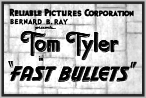 FAST BULLETS - REX LEASE - 1936 - RARE DVD