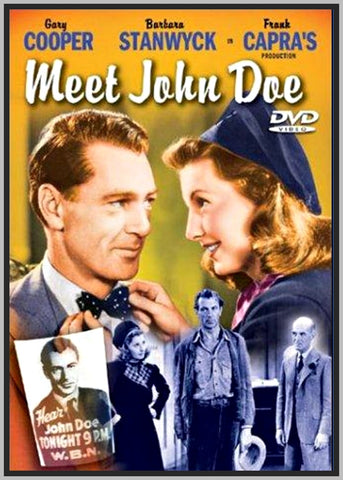 MEET JOHN DOE - 1941 - WITH GARY COOPER - RARE DVD - COLORIZED