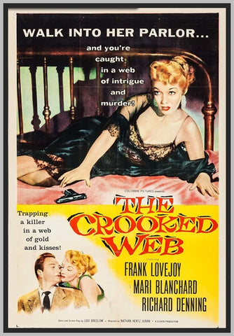 THE CROOKED WEB - COLORIZED - 1955 - FRANK LOVEJOY - RARE DVD