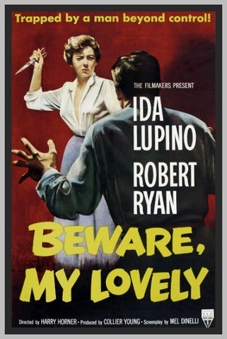 BEWARE MY LOVELY - COLORIZED - 1952 - IDA LUPINO - RARE DVD