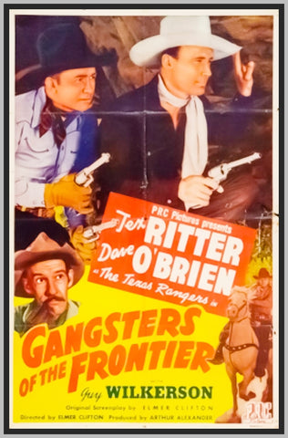 GANGSTERS OF THE FRONTIER - 1943 - COLORIZED - TEX RITTER - RARE DVD