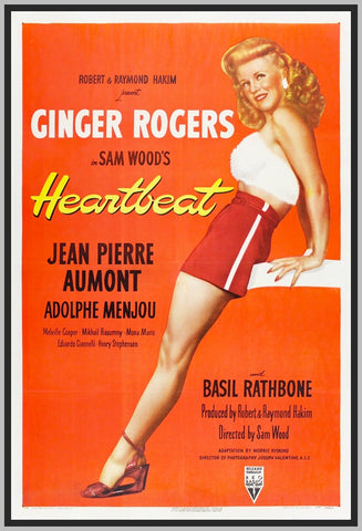 HEARTBEAT - 1946 - COLORIZED - GINGER ROGERS - RARE DVD