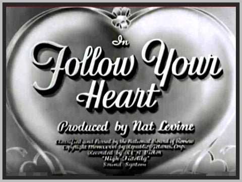 FOLLOW YOUR HEART - 1936 - MARION TALLEY - RARE DVD