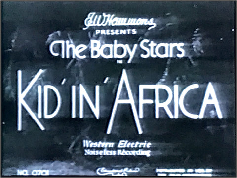 KID IN AFRICA - 1933 - SHIRLEY TEMPLE - RARE DVD