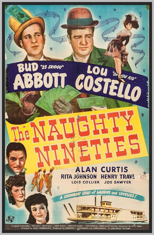 THE NAUGHTY 90'S - ABBOTT AND COSTELLO - COLORIZED - 1945 - RARE DVD