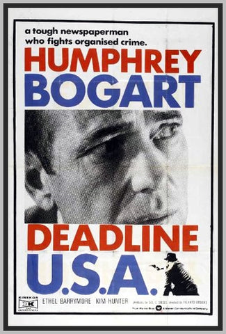 DEADLINE USA - COLORIZED - 1952 - HUMPHREY BOGART - RARE DVD