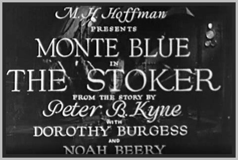 THE STOKER - 1932 - MONTE BLUE - RARE DVD