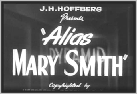 ALIAS MARY SMITH - 1932 - JOHN DARROW - RARE DVD