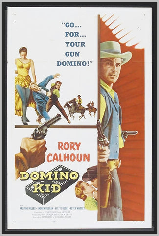 THE DOMINO KID - 1957 - COLORIZED - RORY CALHOUN - RARE DVD