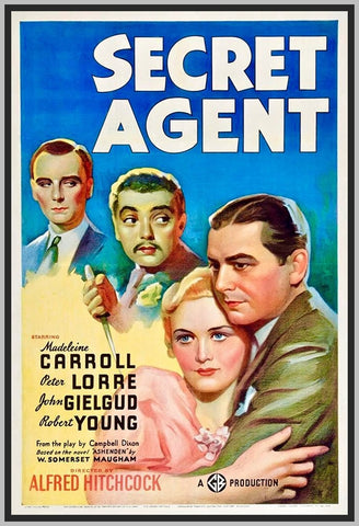 SECRET AGENT - COLORIZED - 1936 - MADELEINE CARROLL -RARE DVD