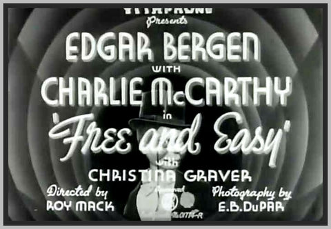 FREE AND EASY - 1931 - CHRISTINA GRAVER - RARE DVD