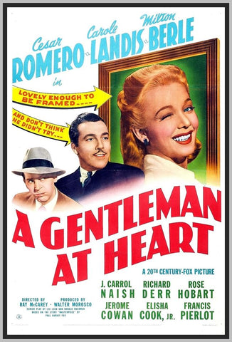 A GENTLEMAN AT HEART - COLORIZED - 1942 - CESAR ROMERO - RARE DVD