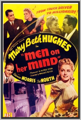 MEN ON HER MIND - COLORIZED - 1944 - EDWARD NORRIS - RARE DVD